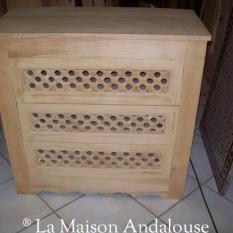 Commode de chambre moucharabieh