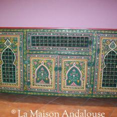 Meuble rangement bois peint