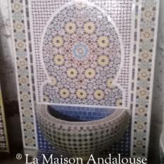 Fontaine zellige bassin suspendu ref 1