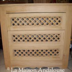 Commode de chambre moucharabieh