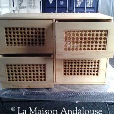 Meuble moucharabieh 4 tiroirs