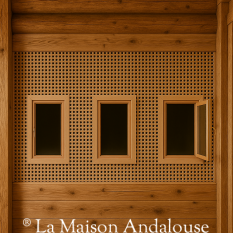 Cloison en moucharabieh avec niche