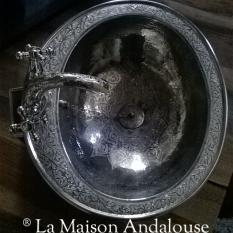 Vasque Marocaine sculpté ovale