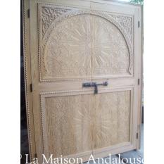 Porte de placard marocaine sculptée ref 6