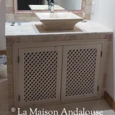 Ensemble portes en lames croisées sur mesure